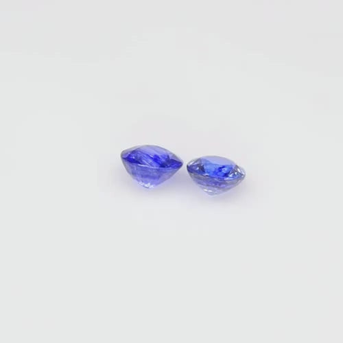1.56 ct Natural Blue Sapphire Pair Round (5.0 & 5.5 x 5.3 mm) – Africa
