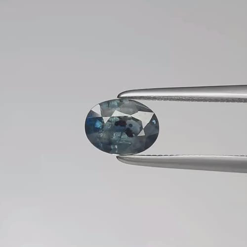 Natural African Sapphire – 0.76 Ct Oval Cut (Blue-Green)