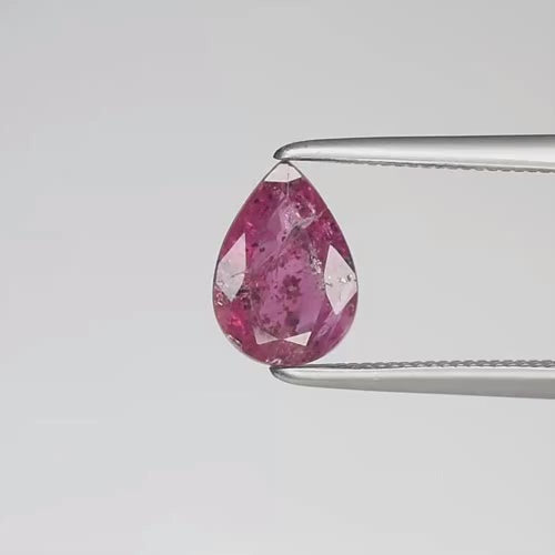 Natural Malagasy Sapphire – 1.11 Ct Pear Cut (Purplish Pink)