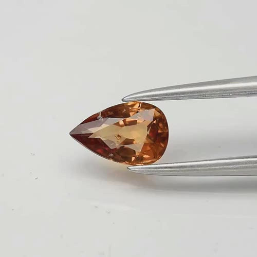 0.53ct 6.3x4mm Pear Natural Yellow Sapphire - Heated, Madagascar Gem