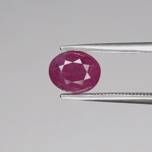Natural Unheated African Ruby – 2.02 Ct Oval Cut