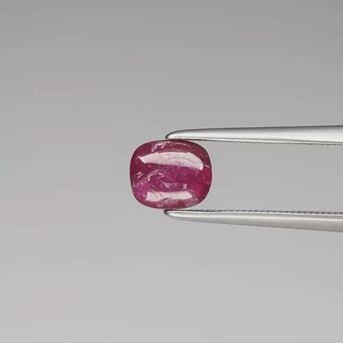 Natural Unheated Tanzanian Ruby – 1.48 Ct Cushion Cabochon