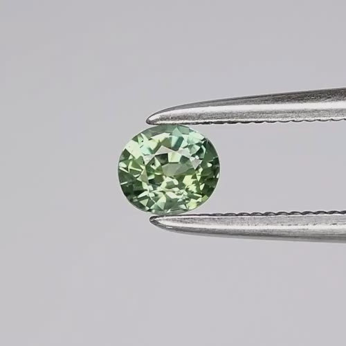 0.31 ct Natural Unheated Green Sapphire Oval 3.8 x 3.5 x 2.6 mm – Songea, Tanzania
