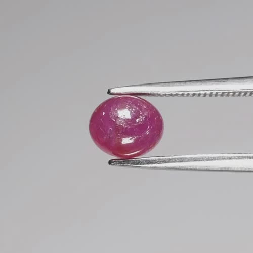 Natural Unheated African Ruby – 1.70 Ct Oval Cabochon