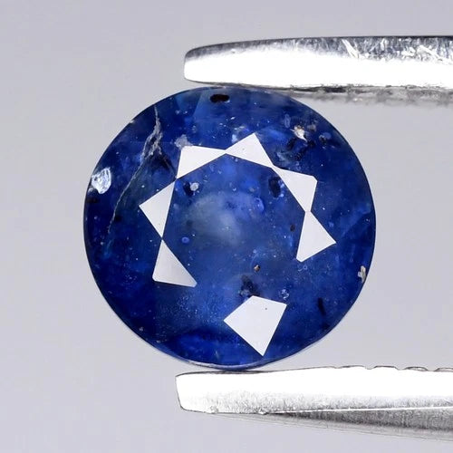 0.60 Ct Natural African Blue Sapphire - Round Cut (4.5 x 3.2 mm)