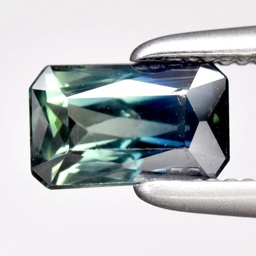 0.60 Carat Natural Unheated Blue-Green Sapphire | Octagon Cut 5.7 x 3.5 x 2.5 mm