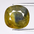 Natural Blue-Greenish Yellow Sapphire - Cushion Cut - 6.33 ct (11.0 x 10.5 x 6.0 mm)