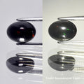 Natural Black Opal - Oval Cabochon - 0.76 ct (7.8 x 5.5 x 3.6 mm)