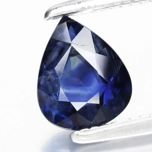 0.87 ct Natural Unheated Light Green-Blue Sapphire Pear 6.8 x 5.5 x 2.7 mm – Africa