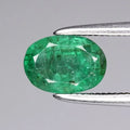 Natural Emerald - Oval Cut - 0.91 ct (7.0 x 5.0 x 3.5 mm)